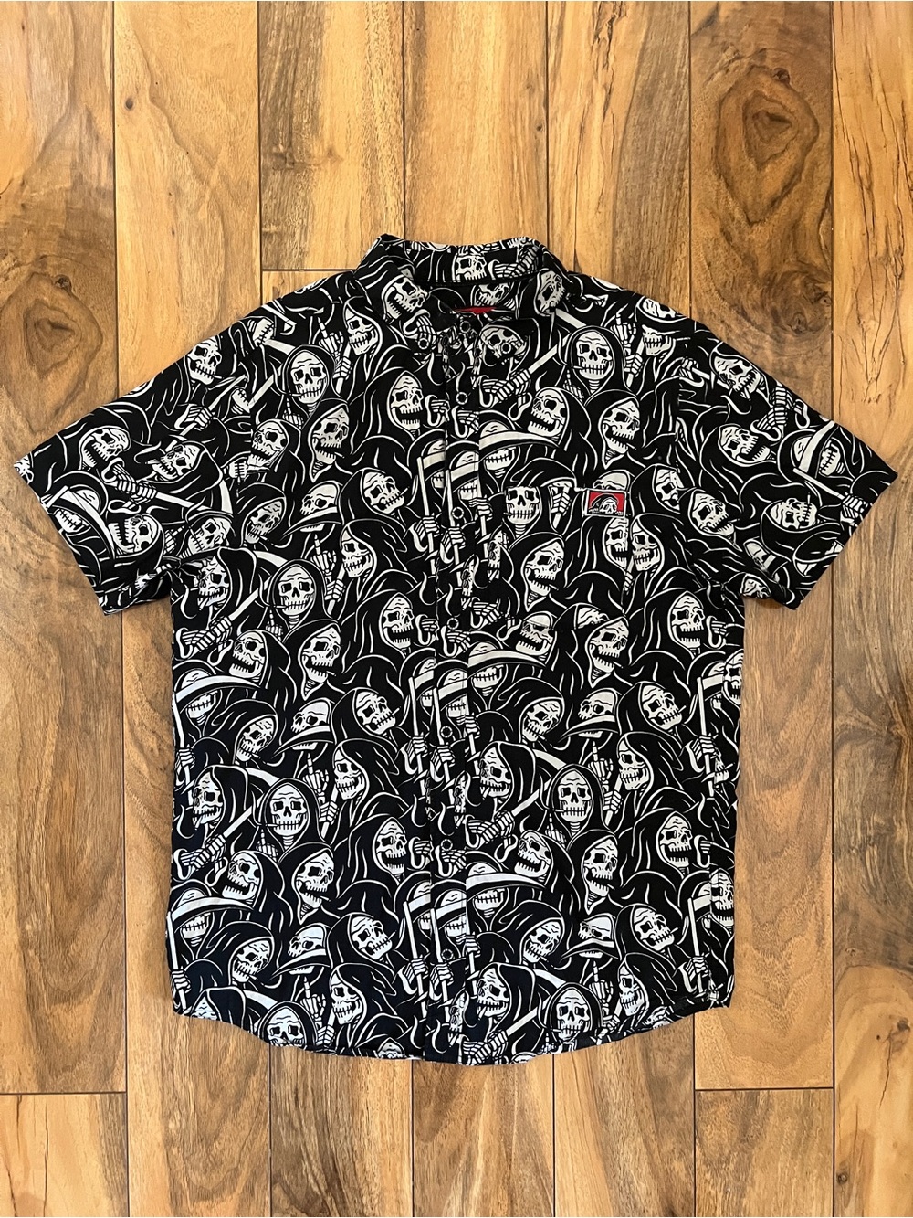 Lurking Class by Sketchy Tank Reaper Button-Up Shirt